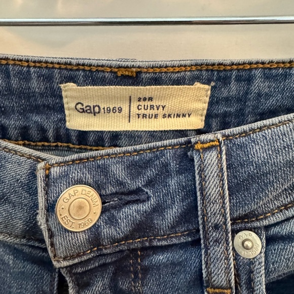 Gap 1969 Curvy True Skinny Destructive Jeans 29R - Picture 4 of 6